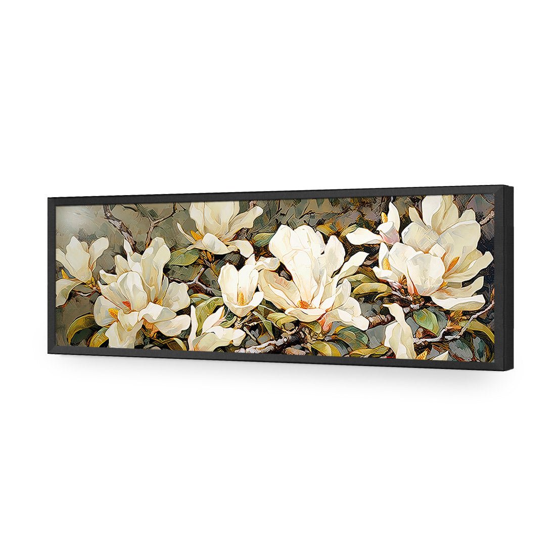 Magnolia Branch - Wall Art Designs - WH_1148_AL_H CAF_AP - 030 - EDG_90x30_S - 2538 - BLK