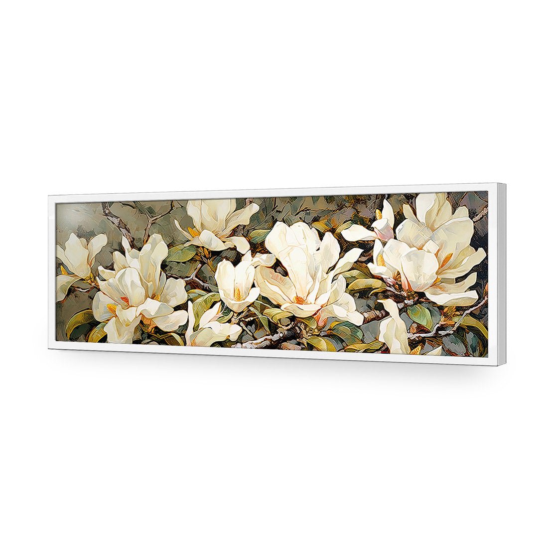 Magnolia Branch - Wall Art Designs - WH_1148_AL_H CAF_AP - 030 - EDG_90x30_S - 2538 - WHT