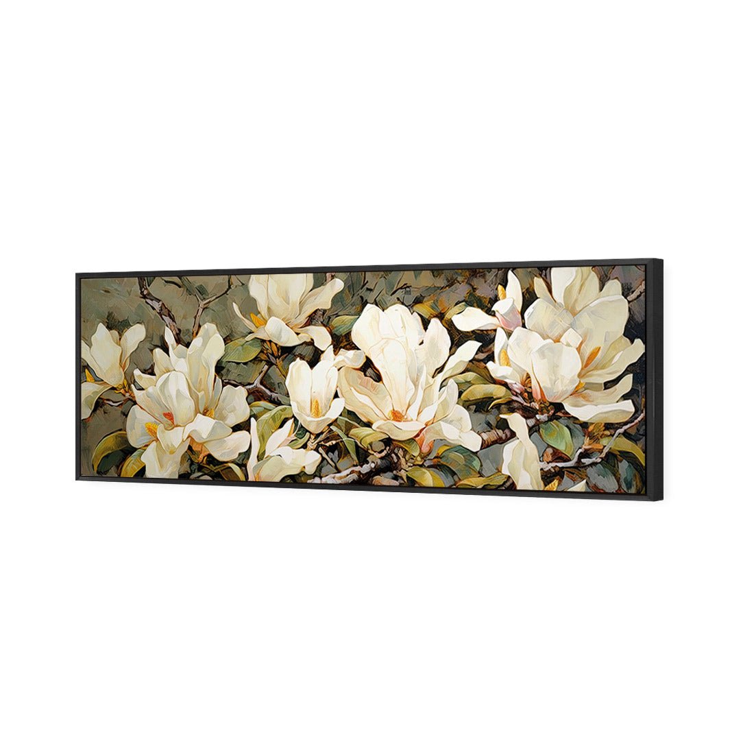 Magnolia Branch - Wall Art Designs - WH_1148_AL_H CAF_CP - MPY - 260 - M - S - S_60x20_S - 1550 - BLK