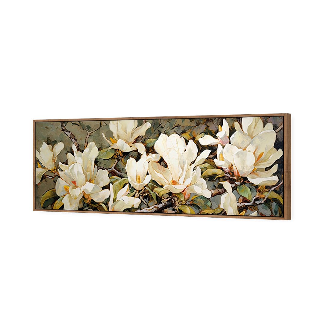 Magnolia Branch - Wall Art Designs - WH_1148_AL_H CAF_CP - MPY - 260 - M - S - S_60x20_S - 1550 - NAT