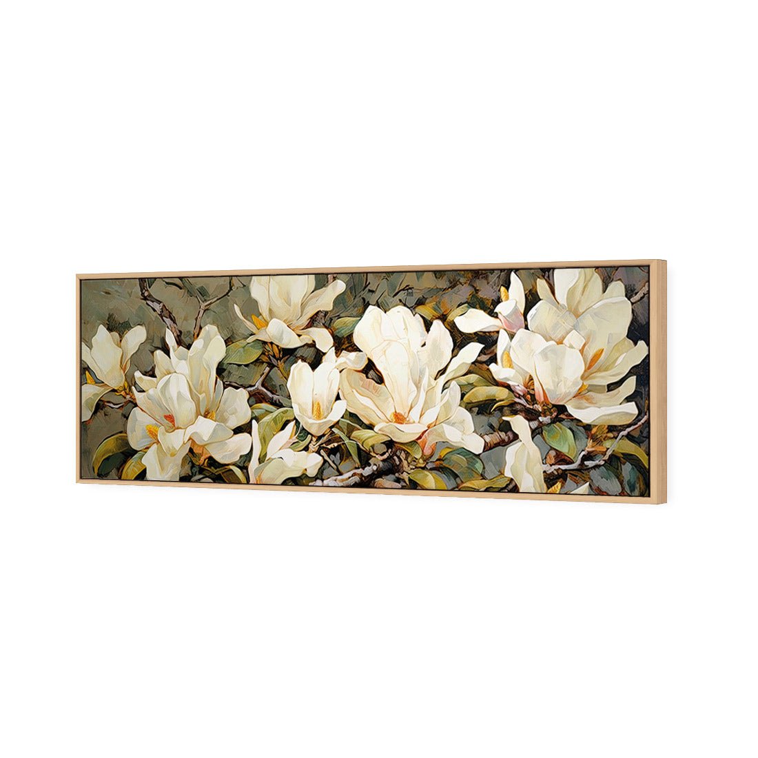 Magnolia Branch - Wall Art Designs - WH_1148_AL_H CAF_CP - MPY - 260 - M - S - S_60x20_S - 1550 - OAK