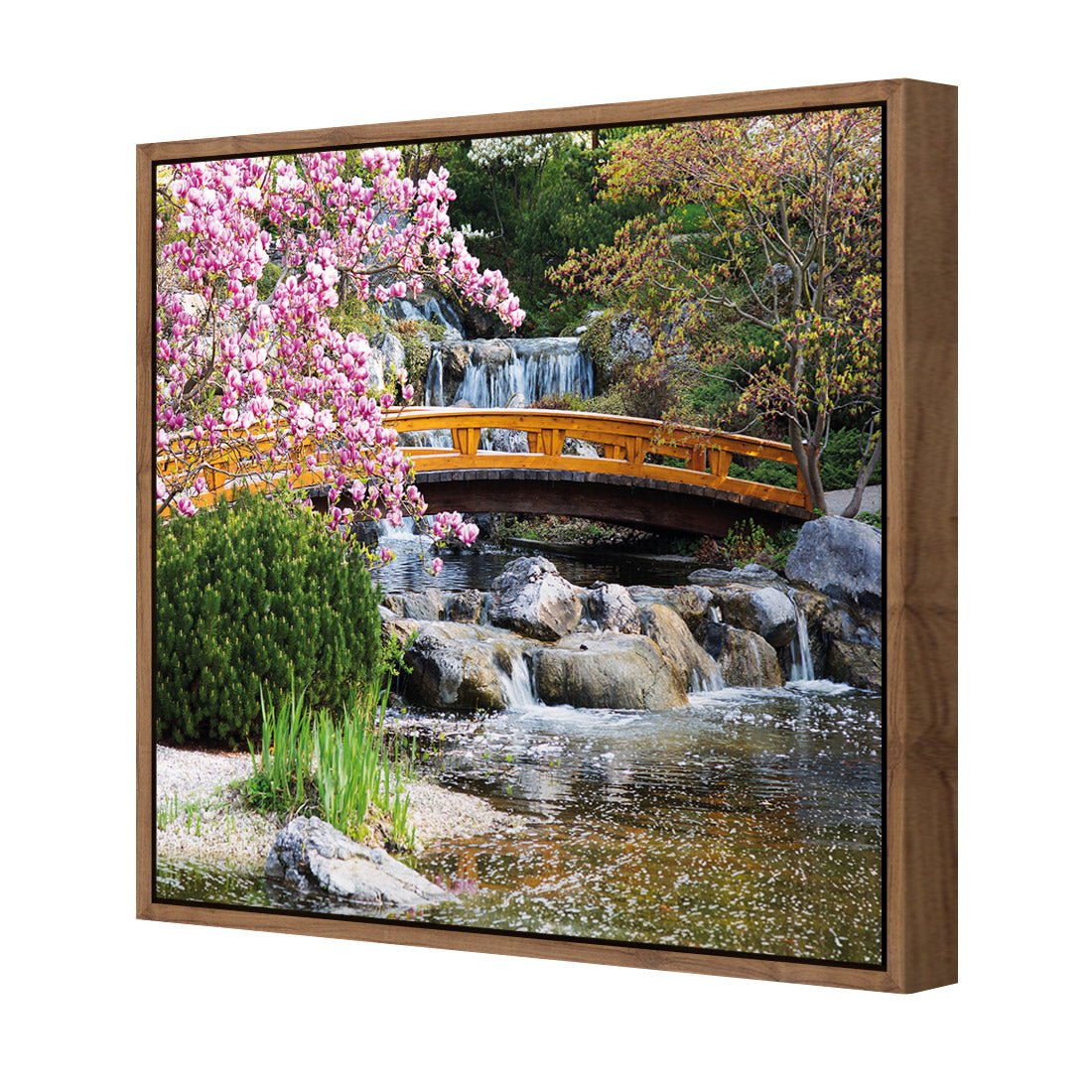 Magnolia Garden Bridge (square) - Wall Art Designs - 174_AS_Q WAD_CP - MPY - 260 - M - S - S_37x37_NONE