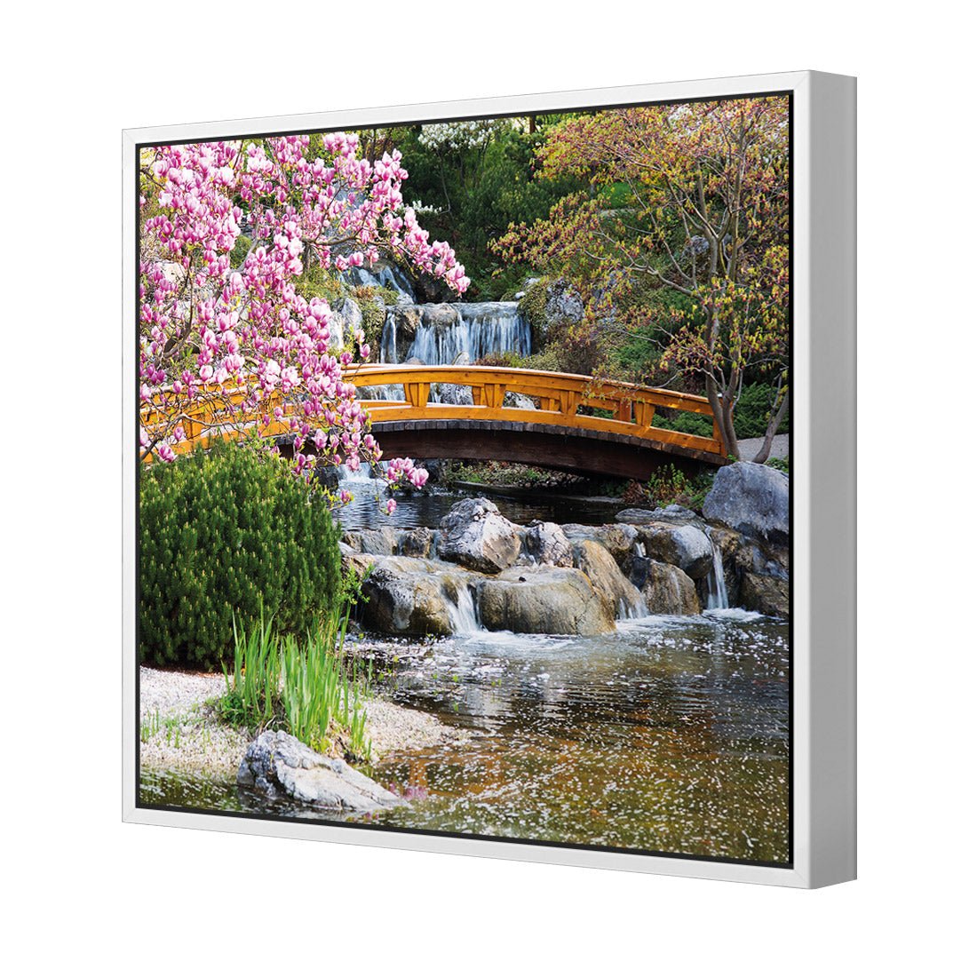 Magnolia Garden Bridge (square) - Wall Art Designs - 174_AS_Q WAD_CP - MPY - 260 - M - S - S_37x37_NONE