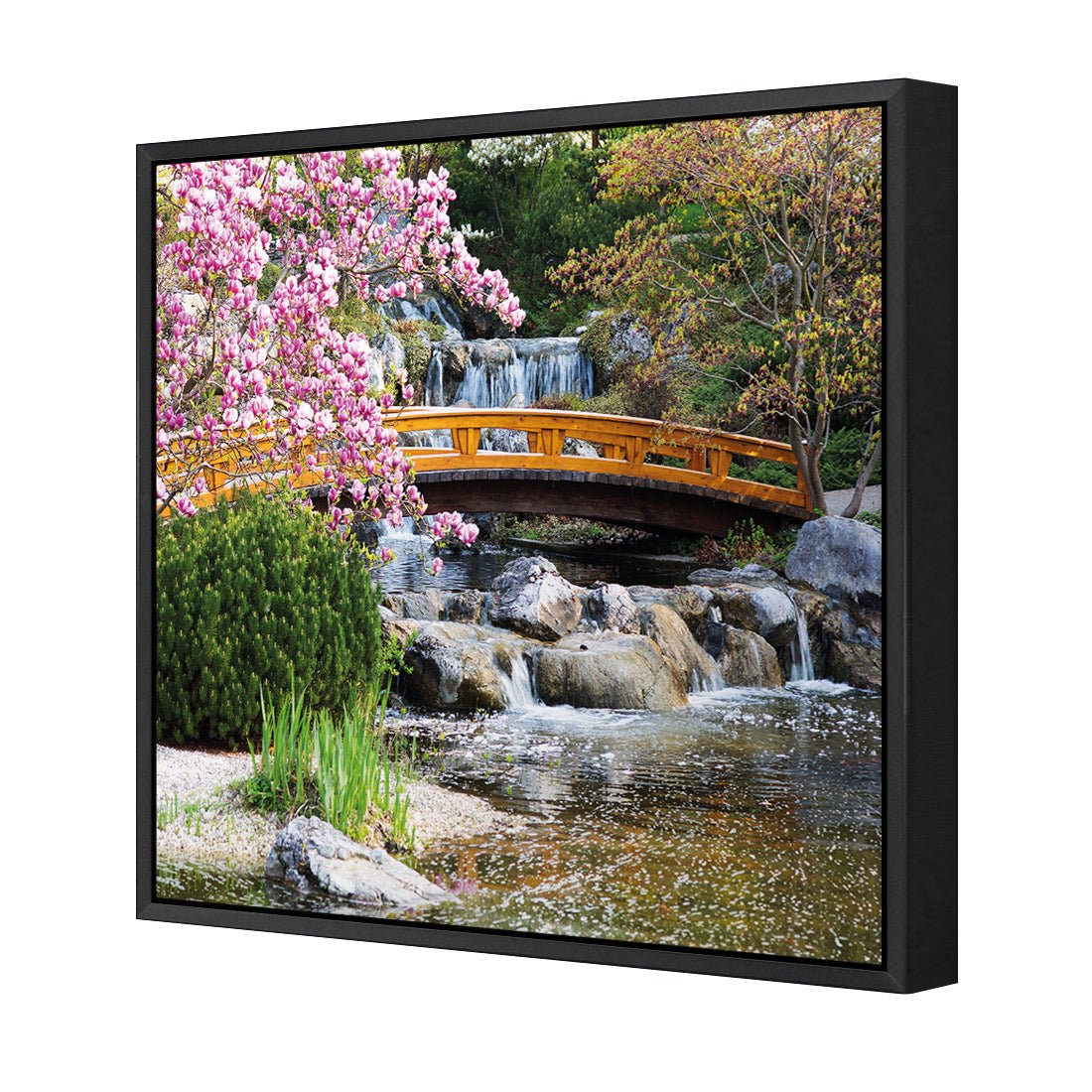 Magnolia Garden Bridge (square) - Wall Art Designs - 174_AS_Q WAD_CP - MPY - 260 - M - S - S_37x37_NONE