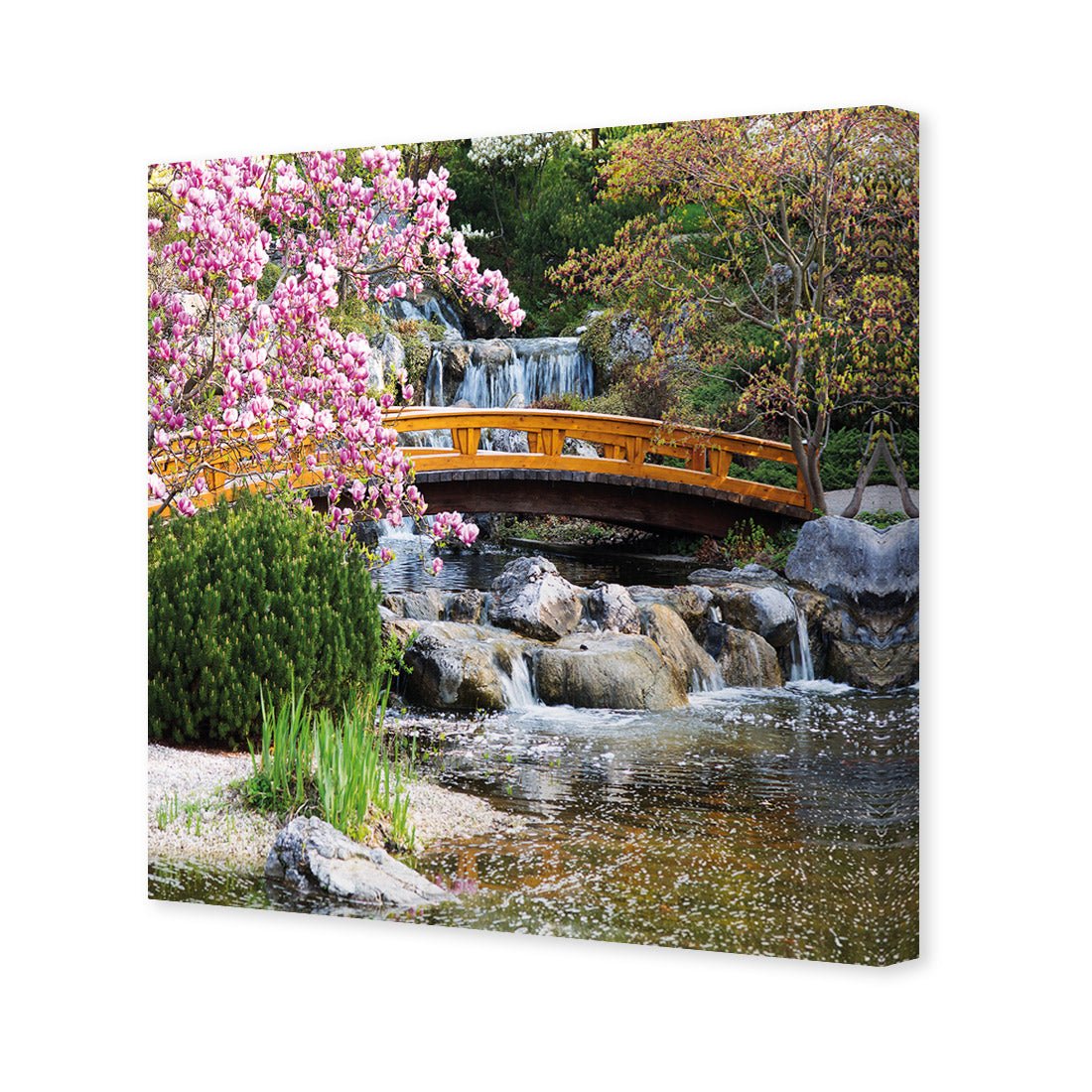 Magnolia Garden Bridge (square) - Wall Art Designs - 174_AS_Q WAD_CP - MPY - 260 - M - S - S_37x37_NONE