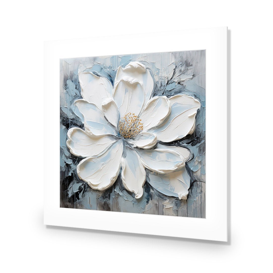 Magnolia on Blue II - Wall Art Designs - WH_1400_AS_Q CAF_AP - 030 - MAT_37x37_NONE