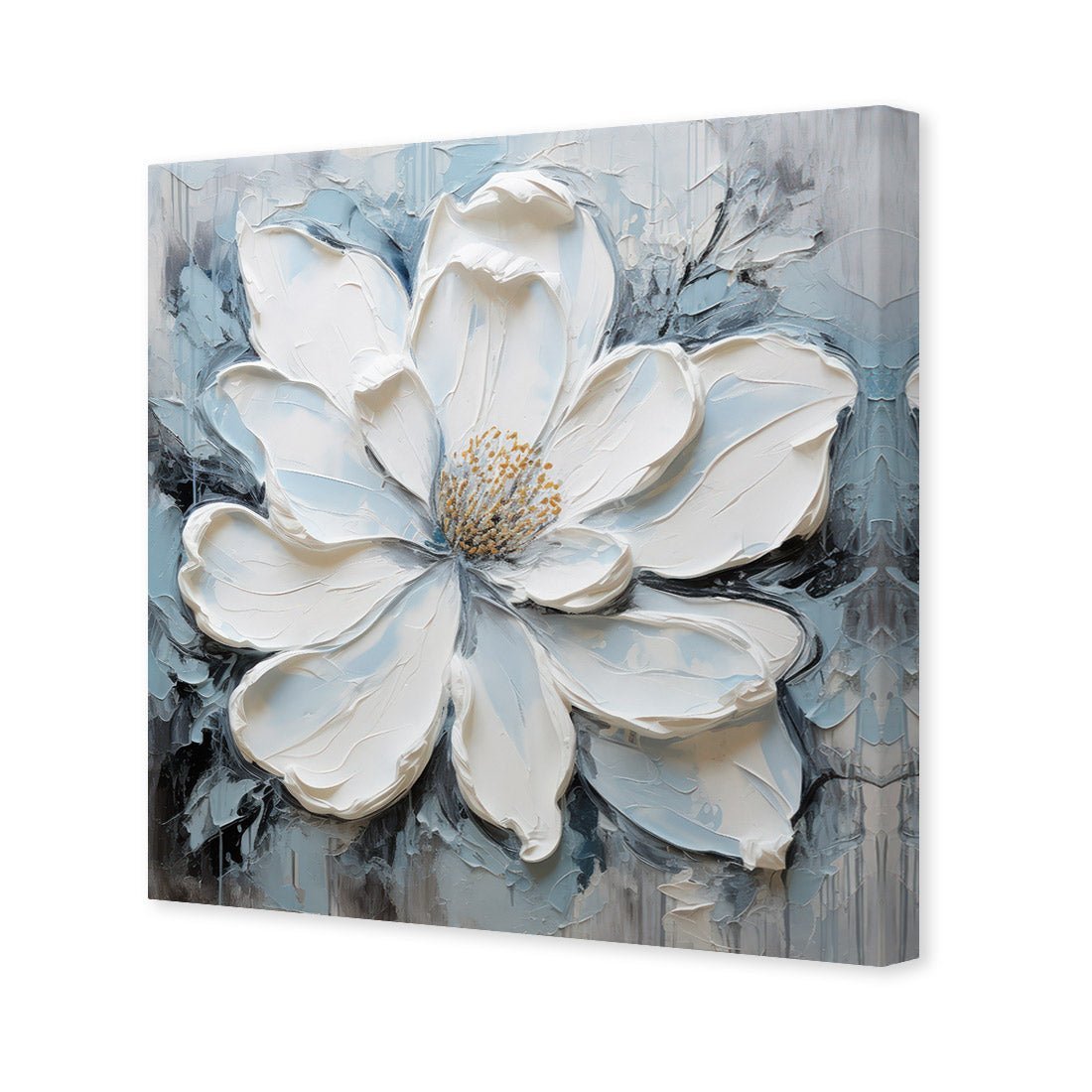 Magnolia on Blue II | Classic Canvas | No Frame | Stretched Canvas