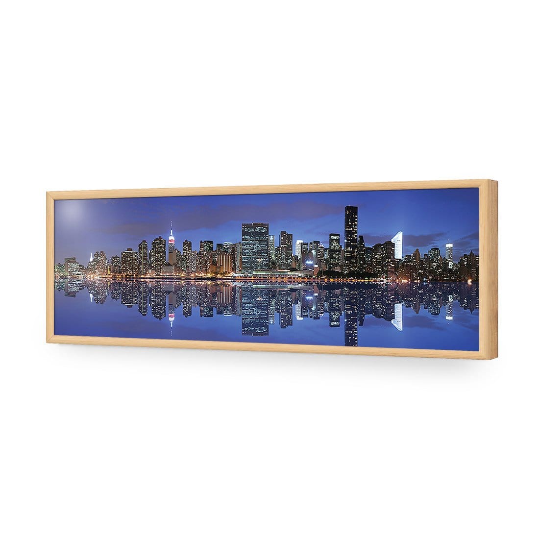 Manhattan Reflection (Long) - Wall Art Designs - 475_AL_H WAD_AP - 030 - EDG_90x30_S - 2538 - OAK