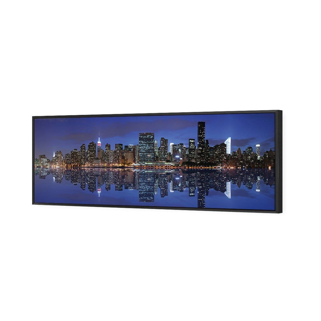 Manhattan Reflection (Long) - Wall Art Designs - 475_AL_H WAD_CP - MPY - 260 - M - S - S_60x20_S - 1550 - BLK