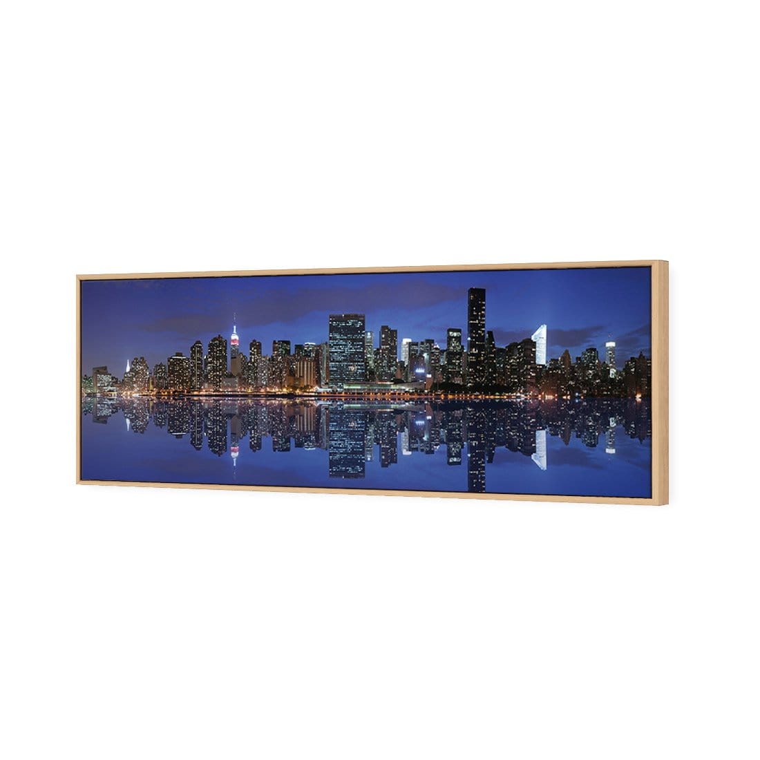 Manhattan Reflection (Long) - Wall Art Designs - 475_AL_H WAD_CP - MPY - 260 - M - S - S_60x20_S - 1550 - OAK