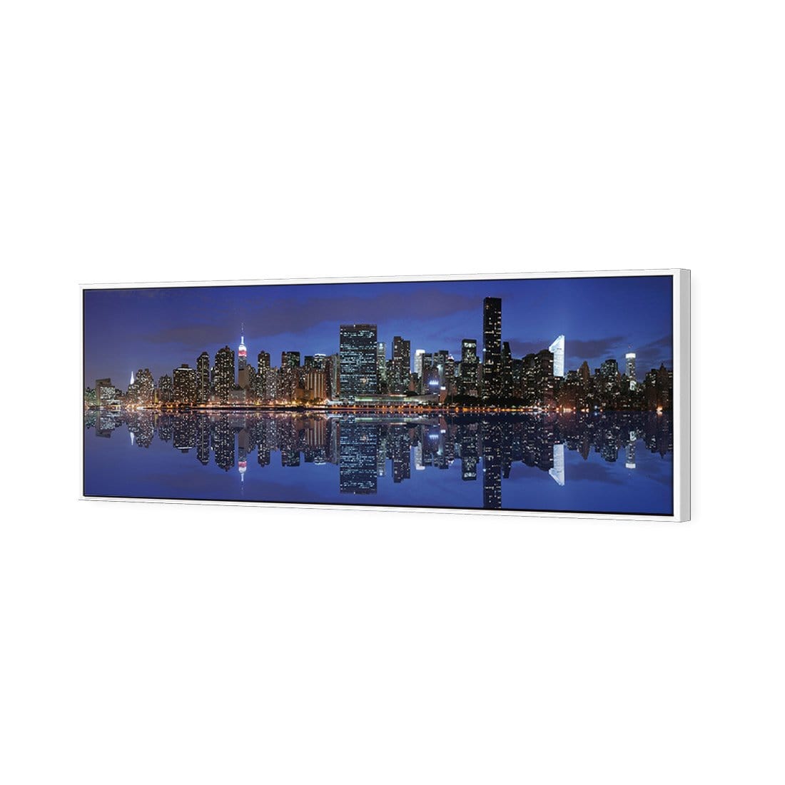 Manhattan Reflection (Long) - Wall Art Designs - 475_AL_H WAD_CP - MPY - 260 - M - S - S_60x20_S - 1550 - WHT