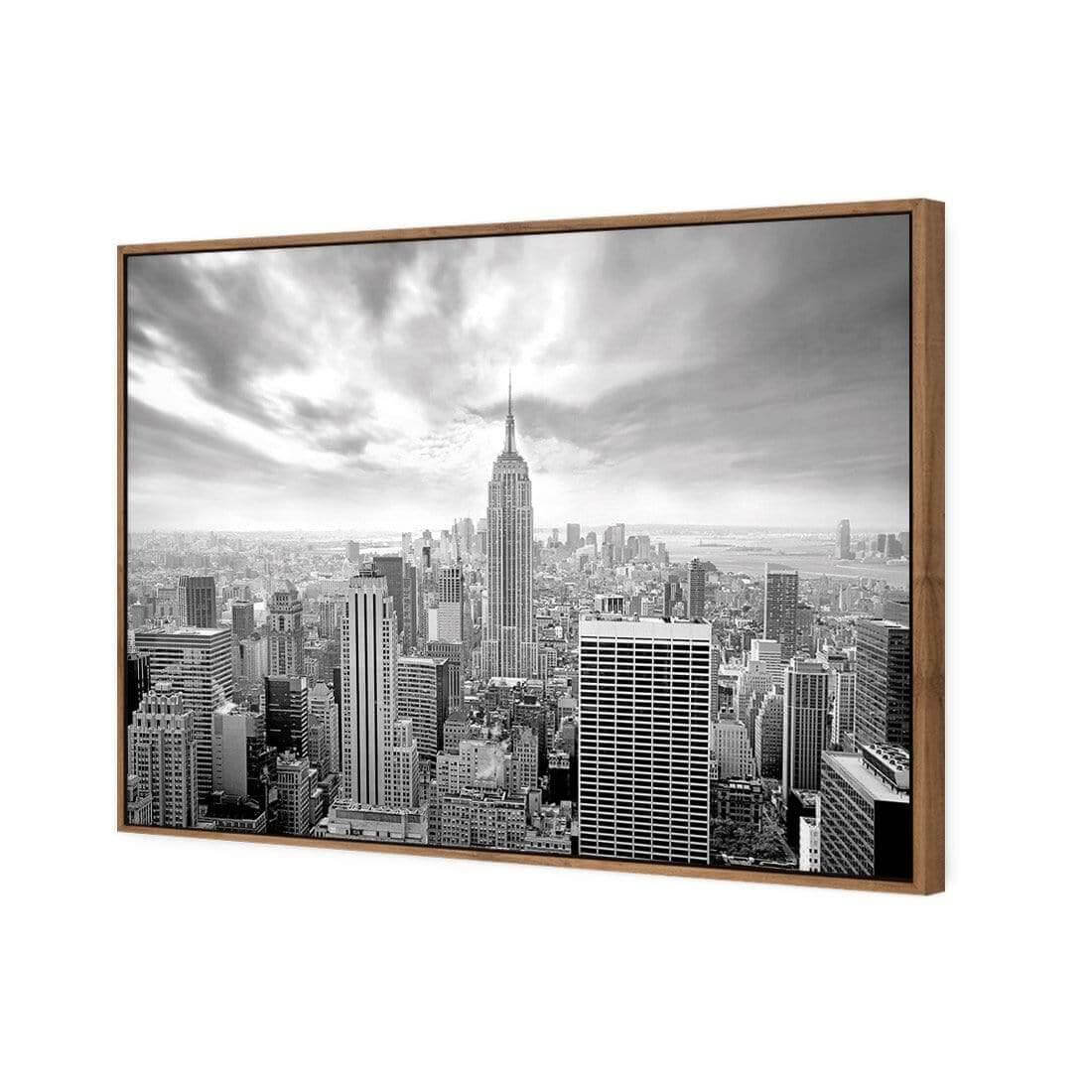 Manhattan View Black and White - Wall Art Designs - 764_BR_H WAD_CP - MPY - 260 - M - S - S_45x30_S - 1550 - NAT