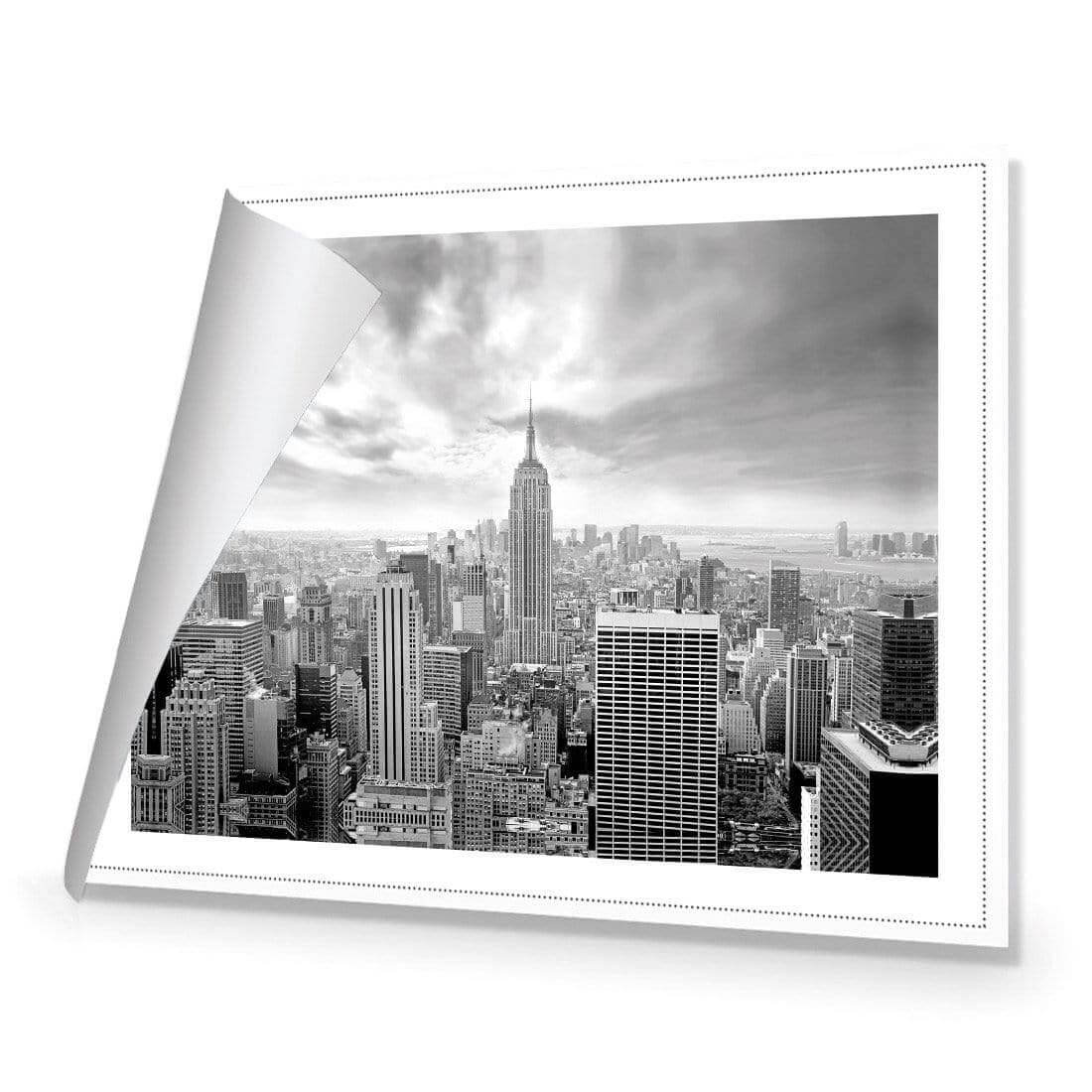 Manhattan View Black and White - Wall Art Designs - 764_BR_H WAD_CP - MPY - 260 - M - R_45x30_NONE