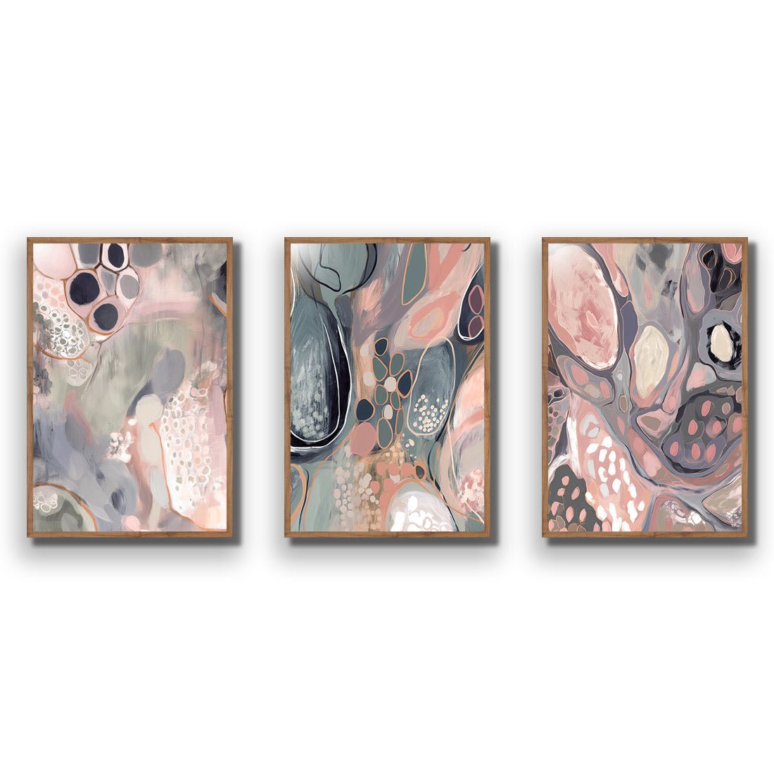 Marble Haze Trio Art Set - Wall Art Designs - SET3_5042_AR_V WAD_AP - 030 - EDG_45x30_S - 2538 - NAT