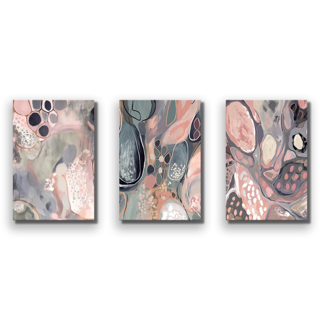 Marble Haze Trio Art Set - Wall Art Designs - SET3_5042_AR_V WAD_CP - MPY - 260 - M - S - S_45x30_NONE