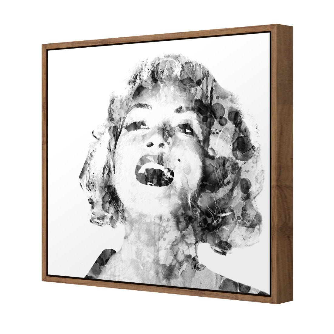 Marilyn Abstract Hair, Black and White (square) - Wall Art Designs - 1544_BS_Q WAD_CP - MPY - 260 - M - S - S_37x37_S - 1550 - NAT