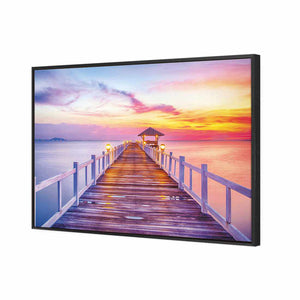 Marina Mirage | Standard Canvas | Floating Frame | Black