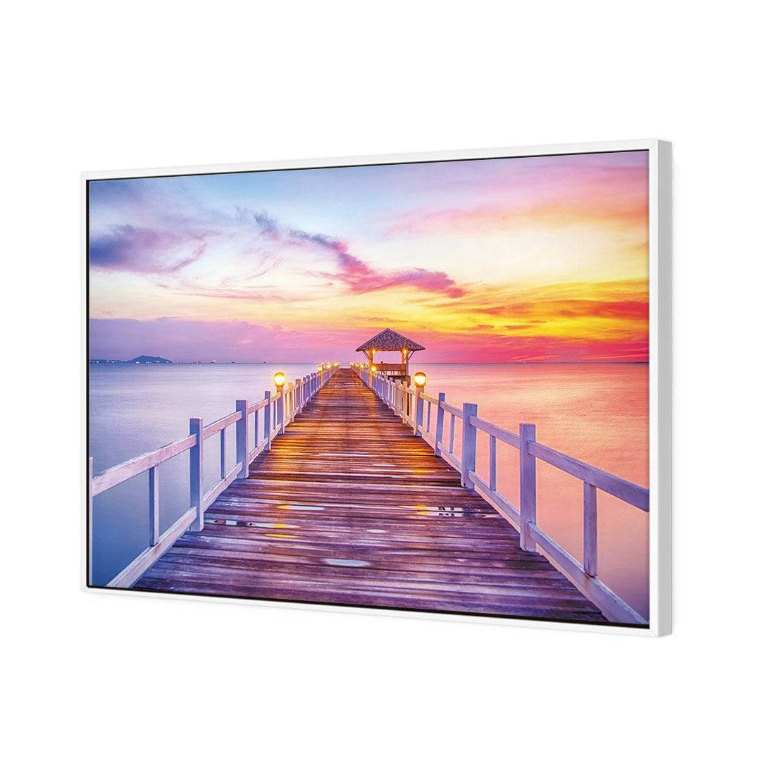 Marina Mirage | Standard Canvas | Floating Frame | White