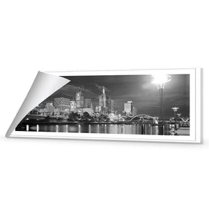 Melbourne Skyline, B&W | Standard Canvas | No Frame | Rolled Canvas