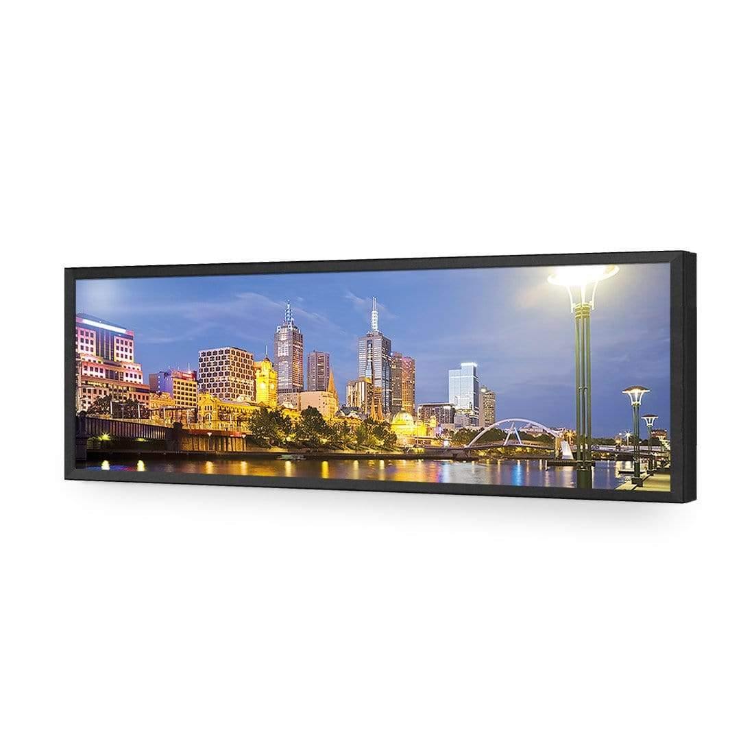 Melbourne Skyline (long) - Wall Art Designs - 750_AL_H WAD_AP - 030 - EDG_90x30_S - 2538 - BLK