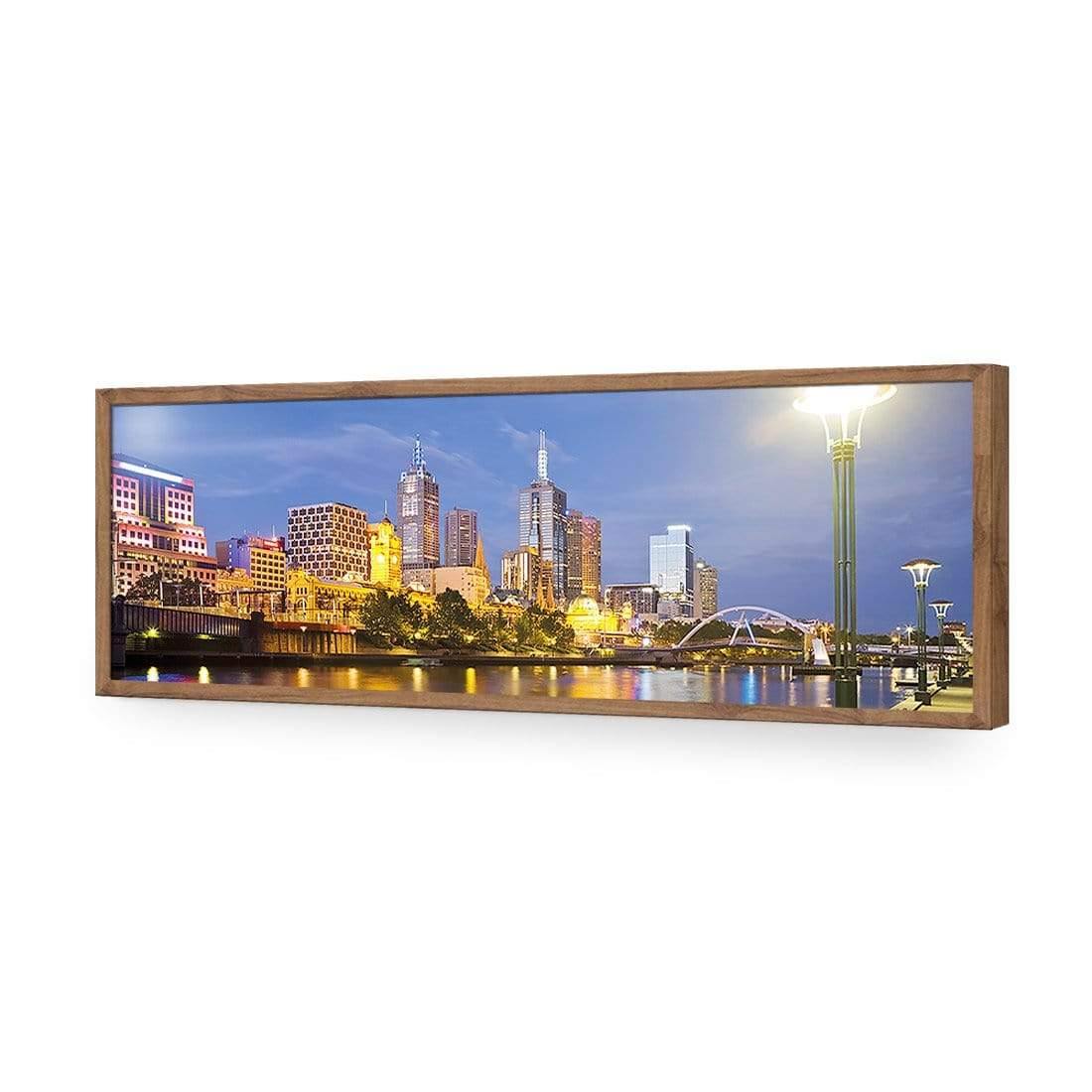 Melbourne Skyline (long) - Wall Art Designs - 750_AL_H WAD_AP - 030 - EDG_90x30_S - 2538 - NAT