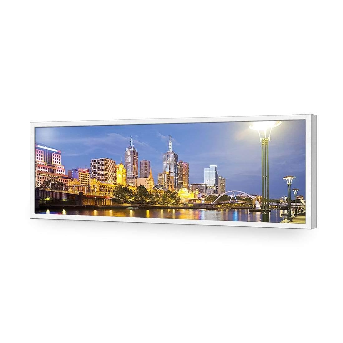 Melbourne Skyline (long) - Wall Art Designs - 750_AL_H WAD_AP - 030 - EDG_90x30_S - 2538 - WHT