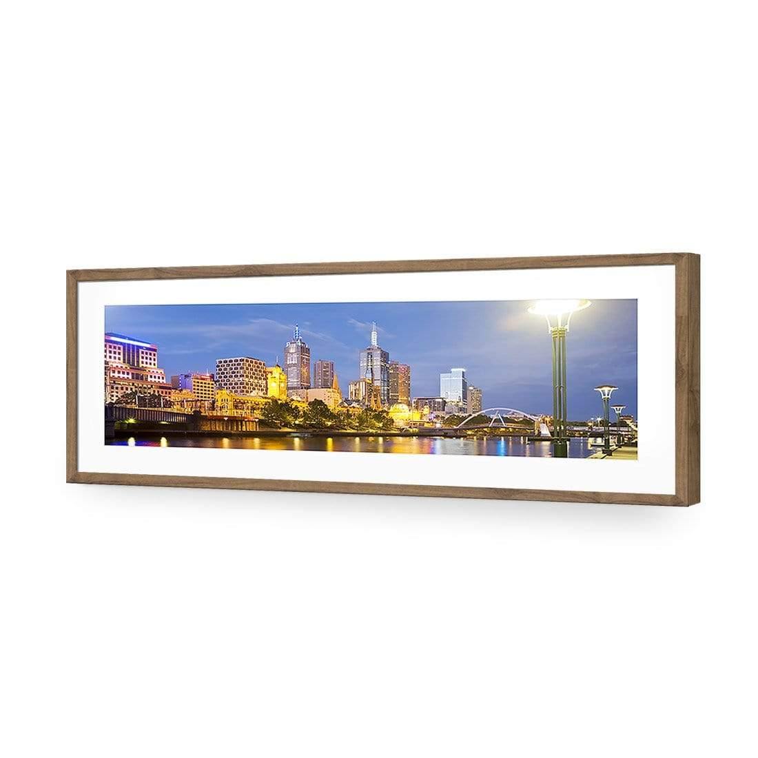 Melbourne Skyline (long) - Wall Art Designs - 750_AL_H WAD_AP - 030 - MAT_90x30_S - 2538 - NAT