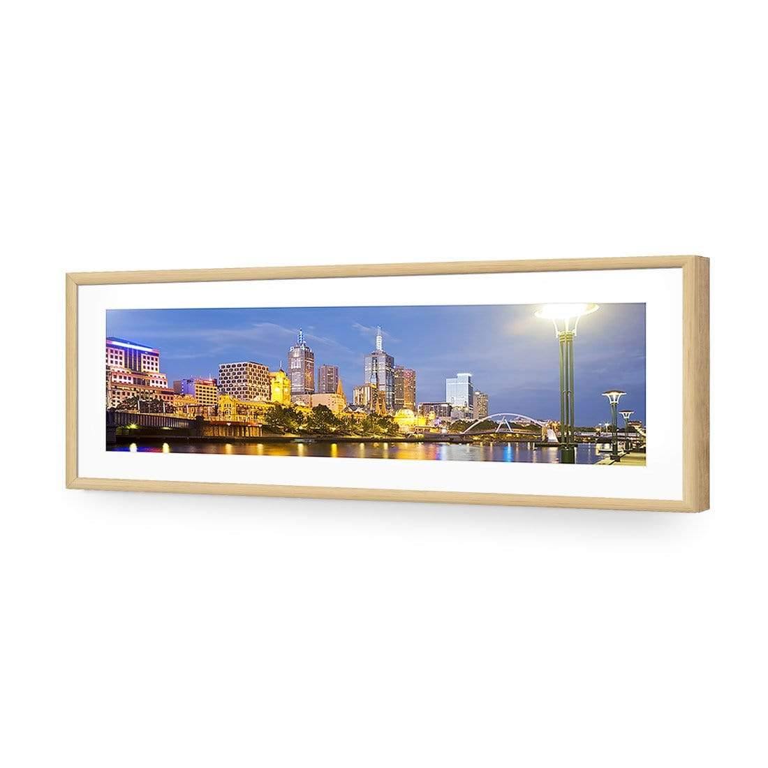 Melbourne Skyline (long) - Wall Art Designs - 750_AL_H WAD_AP - 030 - MAT_90x30_S - 2538 - OAK