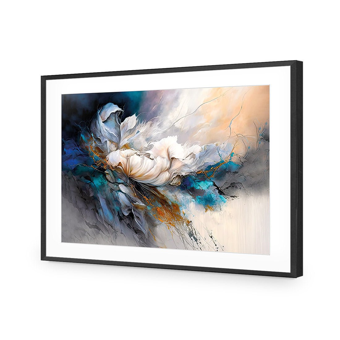 Midnight Bloom - Wall Art Designs - WB_100343_AR_H CAF_AP - 030 - MAT_45x30_S - 2538 - BLK