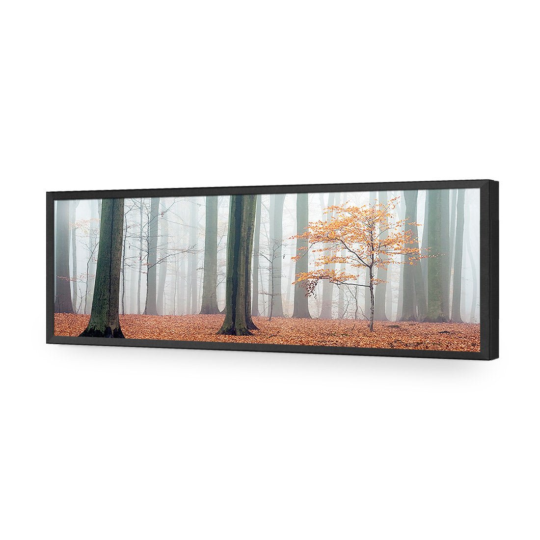 Misty Autumn Forest (Long) - Wall Art Designs - 1186_AL_H WAD_AP - 030 - EDG_90x30_S - 2538 - BLK