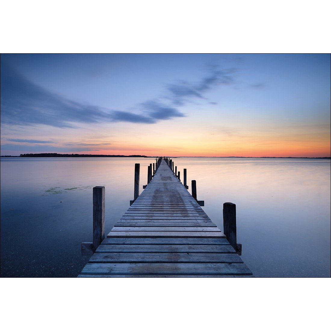 Misty Blue Jetty Escaped Perfect Pairs - Wall Art Designs - SET2_5003_AR_H WAD_CP - MPY - 260 - M - S - S_45x30_NONE