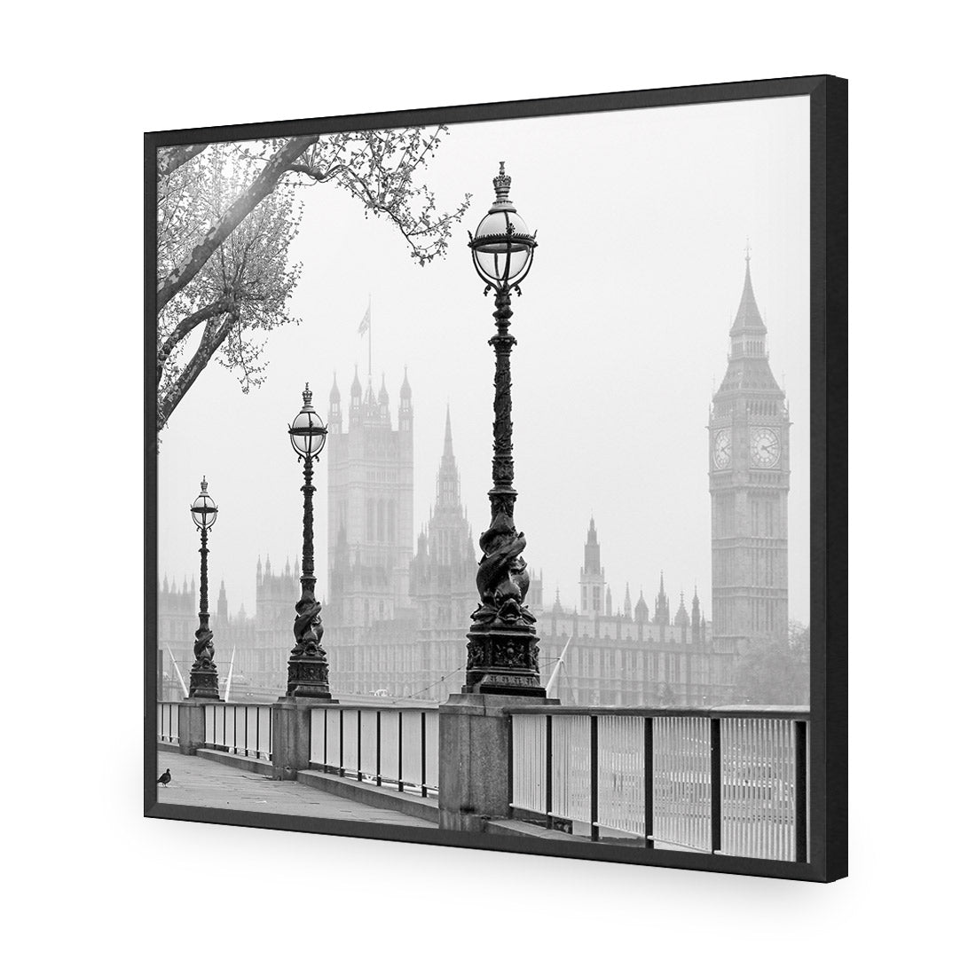 Misty London (square) - Wall Art Designs - 1252_AS_Q WAD_AP - 030 - EDG_37x37_S - 2538 - BLK