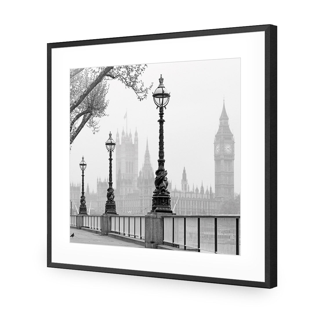 Misty London (square) - Wall Art Designs - 1252_AS_Q WAD_AP - 030 - MAT_37x37_S - 2538 - BLK