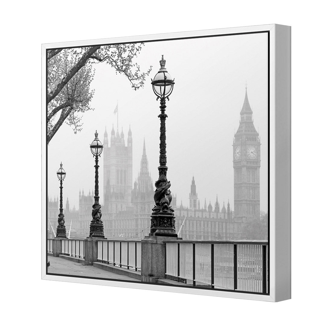 Misty London (square) - Wall Art Designs - 1252_AS_Q WAD_CP - MPY - 260 - M - S - S_37x37_S - 1550 - WHT