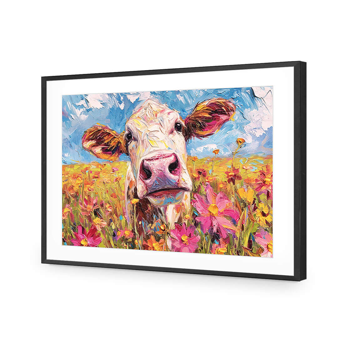 Molly the Cow - Wall Art Designs - WH_1328_AR_H WAD_AP - 030 - MAT_45x30_S - 2538 - BLK