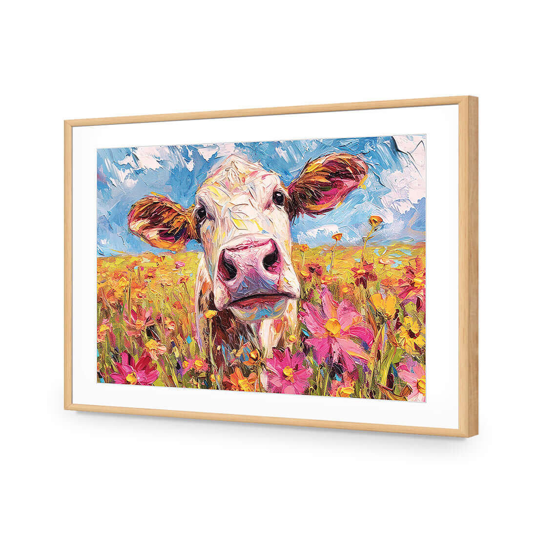 Molly the Cow - Wall Art Designs - WH_1328_AR_H WAD_AP - 030 - MAT_45x30_S - 2538 - OAK