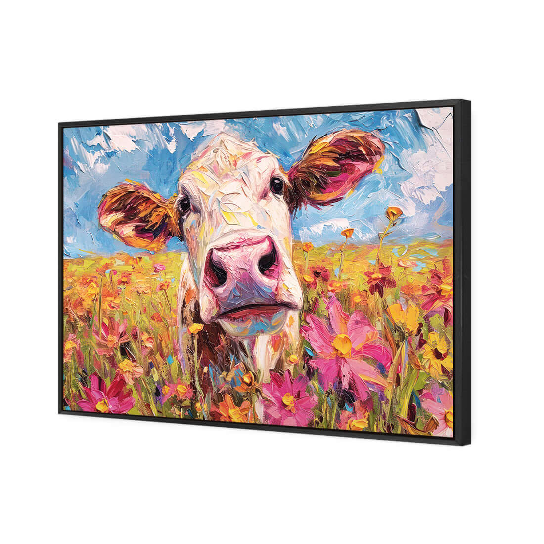 Molly the Cow - Wall Art Designs - WH_1328_AR_H WAD_CP - MPY - 260 - M - S - S_45x30_S - 1550 - BLK