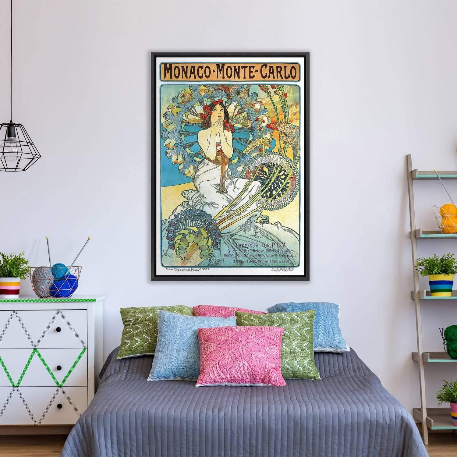 Monaco By Alphonse Mucha - Wall Art Designs - 1000_AR_V WAD_CP - MPY - 260 - M - S - S_45x30_NONE