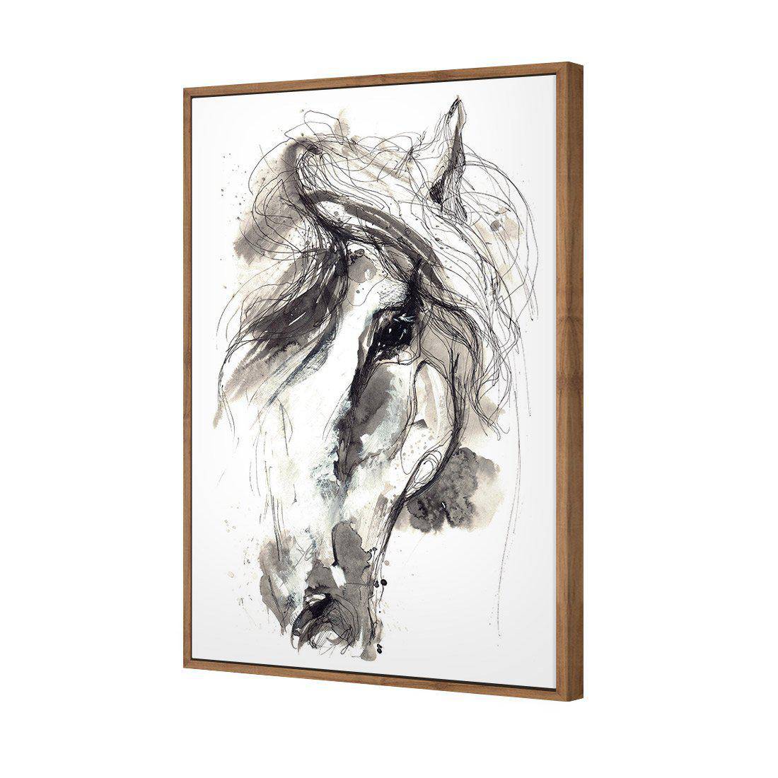 Monochrome Sketch Horse Canvas Art - Wall Art Designs - 3226_AR_V WAD_CP - MPY - 260 - M - S - S_45x30_S - 1550 - NAT