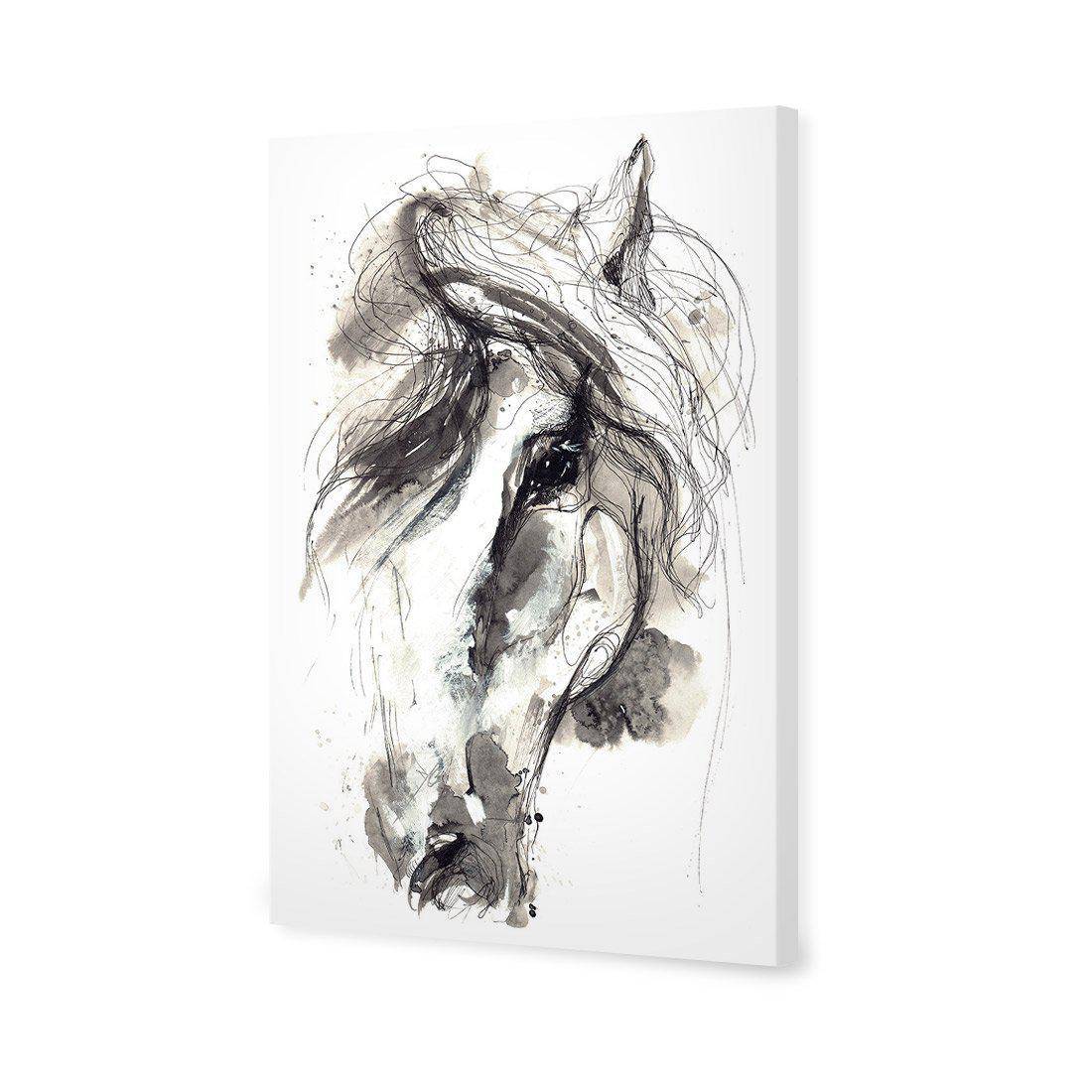 Monochrome Sketch Horse Canvas Art - Wall Art Designs - 3226_AR_V WAD_CP - MPY - 260 - M - S - S_45x30_NONE