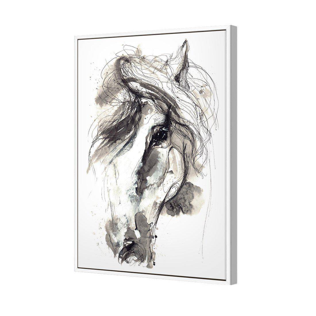 Monochrome Sketch Horse Canvas Art - Wall Art Designs - 3226_AR_V WAD_CP - MPY - 260 - M - S - S_45x30_S - 1550 - WHT