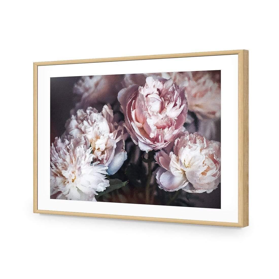 Moody Peonies - Wall Art Designs - AU_1206_AR_H WAD_AP - 030 - MAT_45x30_S - 2538 - OAK