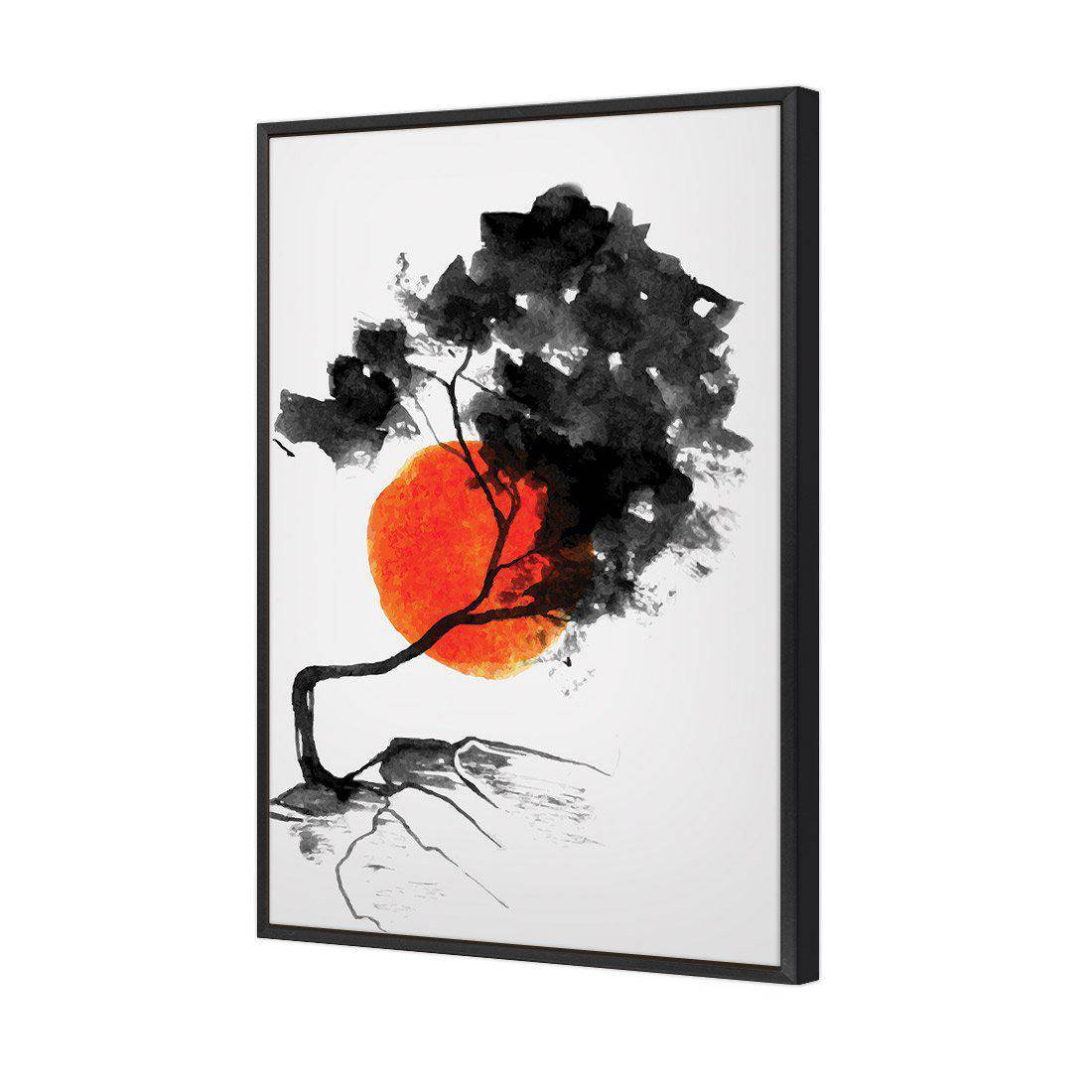 Moon Tree | Standard Canvas | Floating Frame | Black