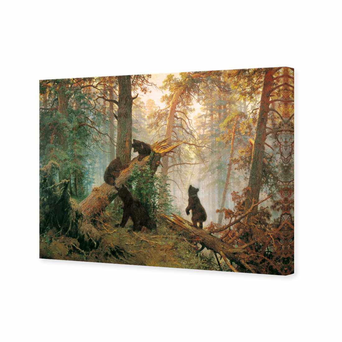 Morning In A Pine Forest by Ivan Shishkin Canvas Art - Wall Art Designs - 1334_AR_H WAD_CP - MPY - 260 - M - S - S_45x30_NONE_ART