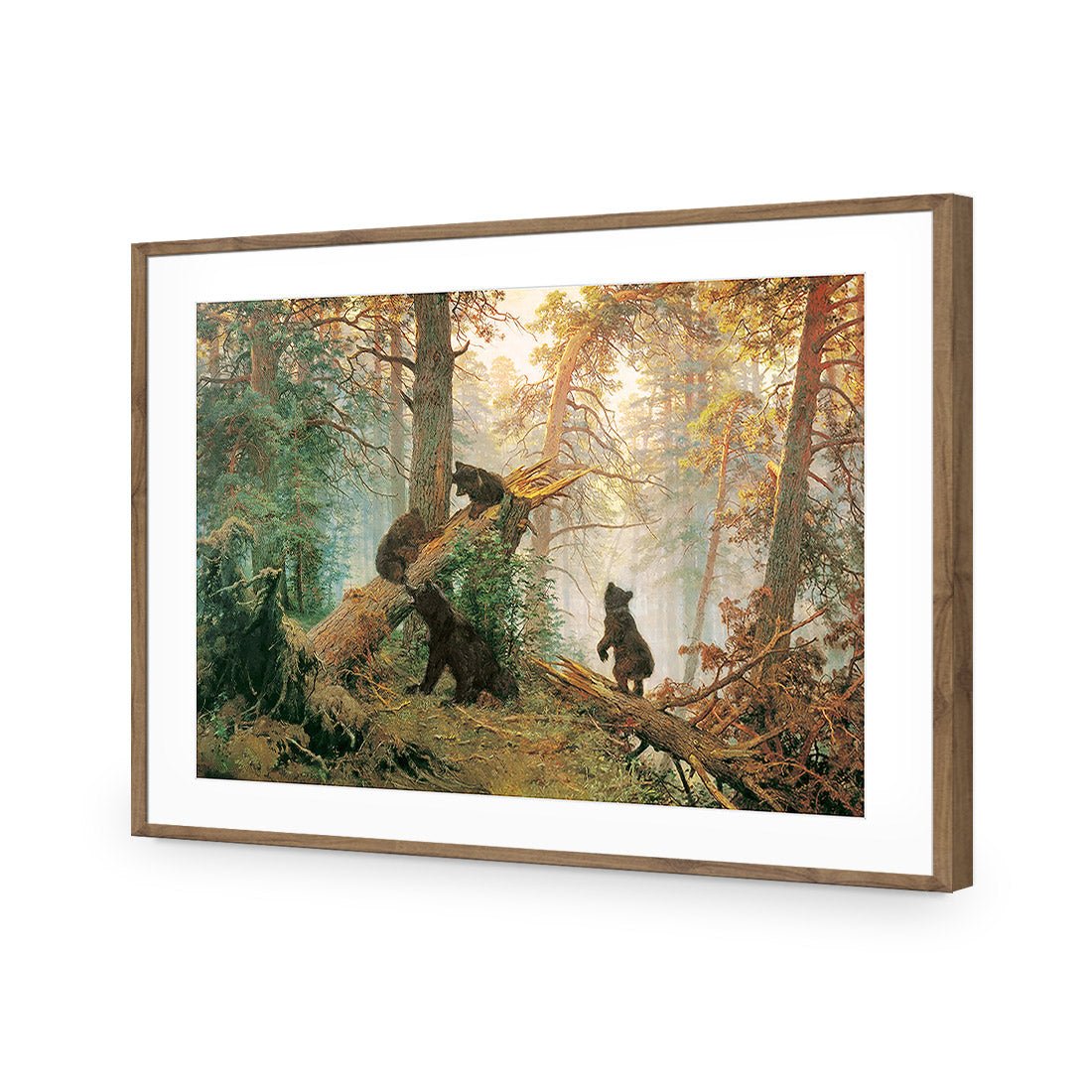 Morning In A Pine Forest - Ivan Shishkin Acrylic Print Art - Wall Art Designs - 1334_AR_H WAD_AP - 030 - MAT_45x30_S - 2538 - NAT