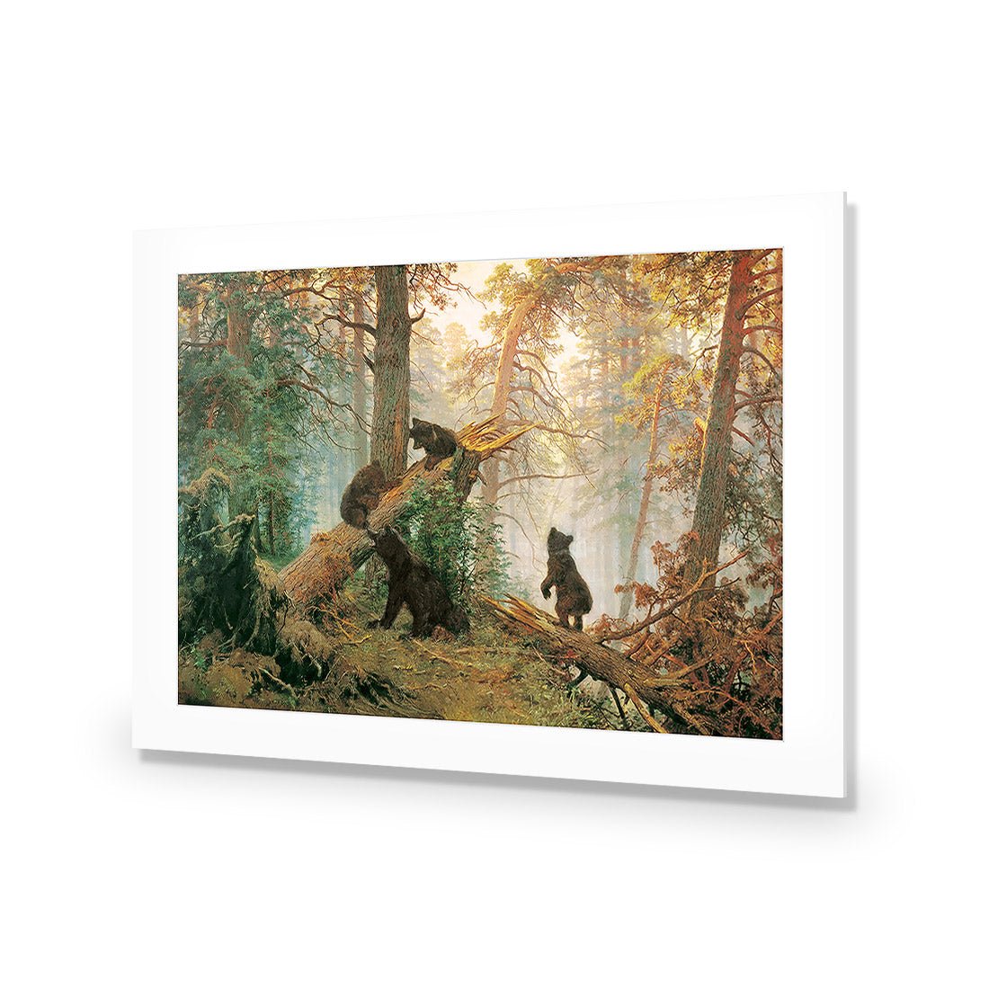 Morning In A Pine Forest - Ivan Shishkin Acrylic Print Art - Wall Art Designs - 1334_AR_H WAD_AP - 030 - MAT_45x30_NONE