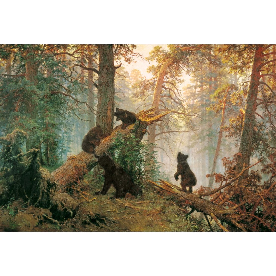 Morning In A Pine Forest - Ivan Shishkin Acrylic Print Art - Wall Art Designs - 1334_AR_H WAD_AP - 030 - MAT_45x30_NONE