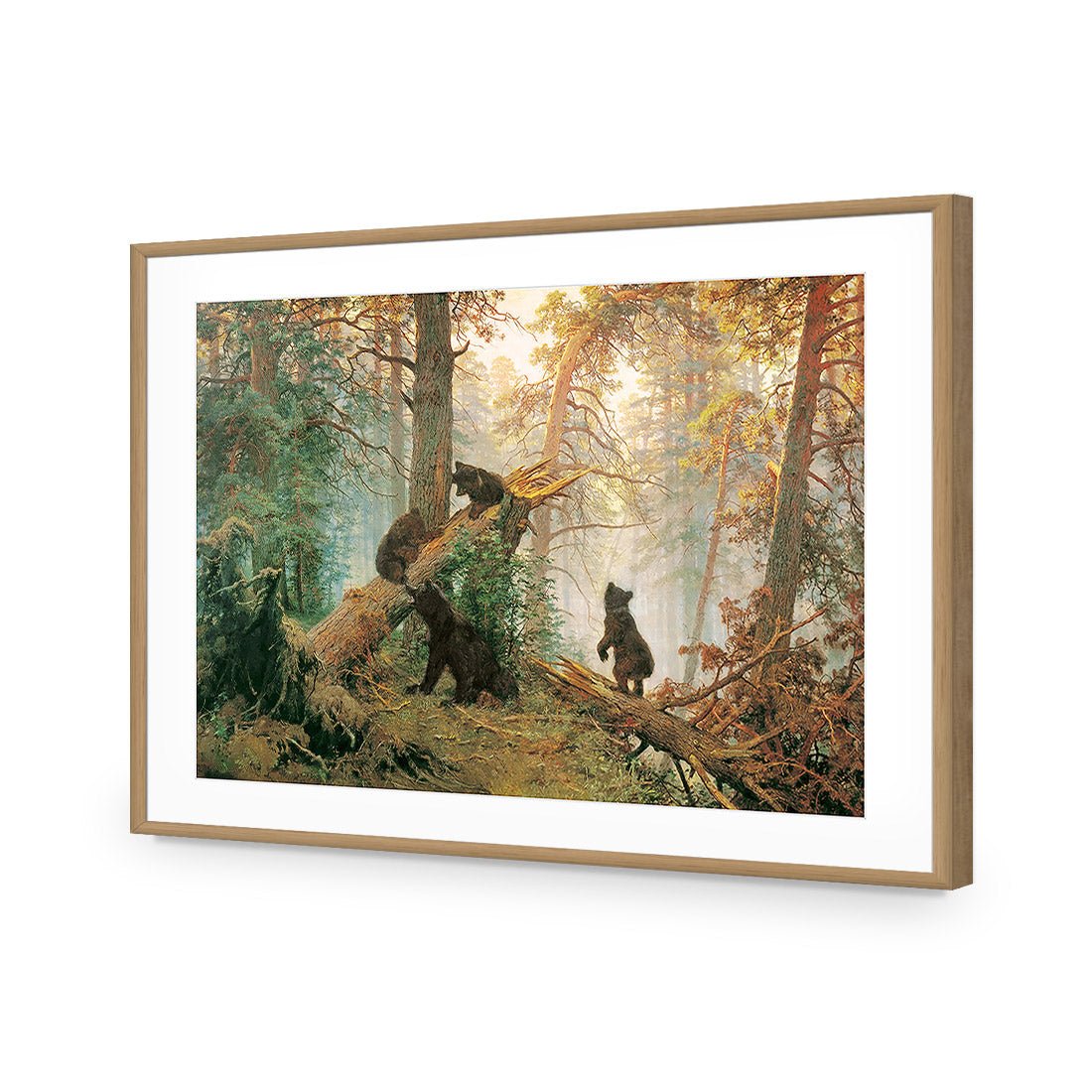 Morning In A Pine Forest - Ivan Shishkin Acrylic Print Art - Wall Art Designs - 1334_AR_H WAD_AP - 030 - MAT_45x30_S - 2538 - OAK