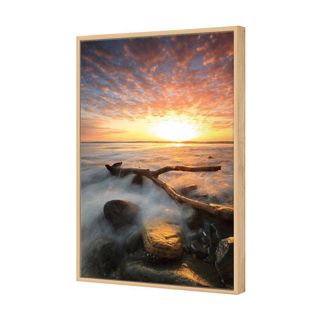 Morning Y | Standard Canvas | Floating Frame | Oak