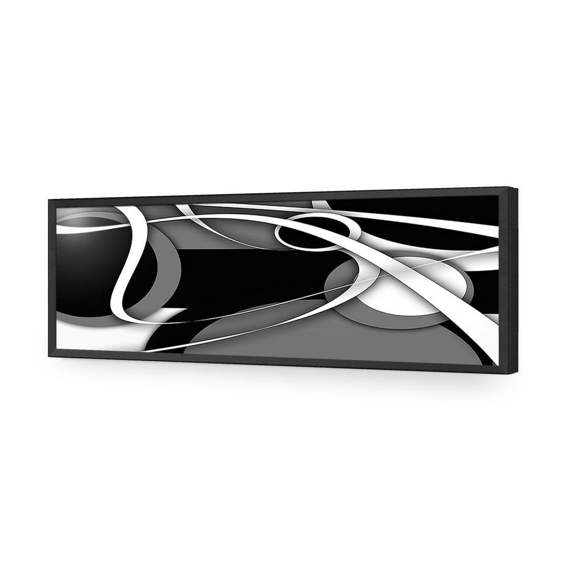 Mosaic, Black and White (long) - Wall Art Designs - 474_CL_H WAD_AP - 030 - EDG_90x30_S - 2538 - BLK